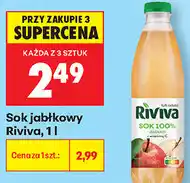 Biedronka Sok jabłkowy Riviva oferta