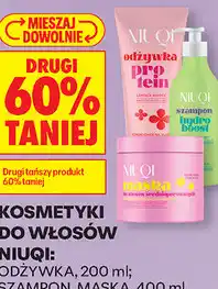 Biedronka KOSMETYKI DO WŁOSÓW NIUQI: ODŻYWKA, 200 ml SZAMPON, MASKA, 400 ml oferta