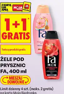 Biedronka Żele pod prysznic FA oferta
