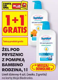 Biedronka Żel pod prysznic z pompką Bambino Rodzina oferta