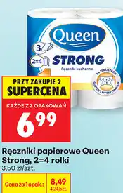 Biedronka Ręczniki papierowe Queen Strong, 2=4 rolki oferta