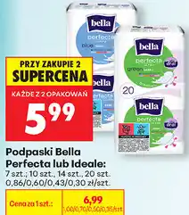 Biedronka Podpaski Bella Perfecta lub Ideale: 7 szt., 10 szt., 14 szt., 20 szt oferta
