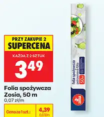 Biedronka Folia spożywcza Zosia, 50 m oferta