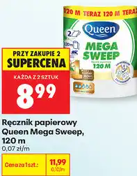 Biedronka Ręcznik papierowy Queen Mega Sweep, 120 m oferta