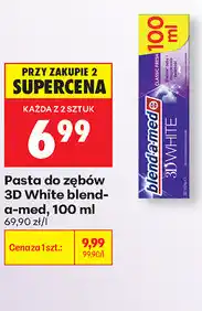 Biedronka Pasta do zębów 3D White blend-a-med oferta