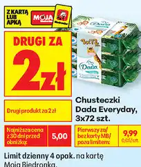 Biedronka Chusteczki Dada Everyday, 3x72 szt oferta