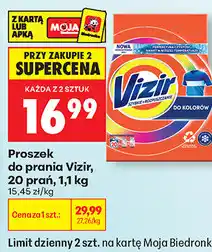 Biedronka Proszek do prania Vizir, 20 prań oferta