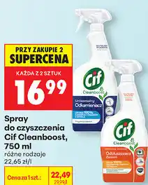 Biedronka Spray do czyszczenia Cif Cleanboost oferta
