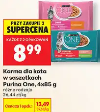 Biedronka Karma dla kota w saszetkach Purina One oferta