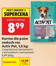 Biedronka Karma dla psów małych ras Activ Pet oferta