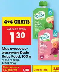 Biedronka Mus owocowo-warzywny Dada Baby Food oferta
