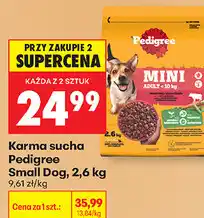 Biedronka Karma sucha Pedigree Small Dog oferta