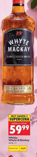 Biedronka WHISKY WHYTE & MACKAY 40%, 1 L oferta