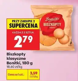 Biedronka Biszkopty klasyczne Bonitki, 180 g oferta