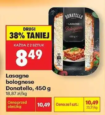 Biedronka Lasagne bolognese Donatello, 450 g oferta