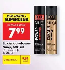 Biedronka Lakier do włosów NIUQI, 400 ml oferta