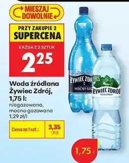 Biedronka Woda źródlana Żywiec Zdrój, 1,75 l oferta