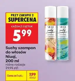 Biedronka Suchy szampon do włosów Niuqi 200 ml oferta