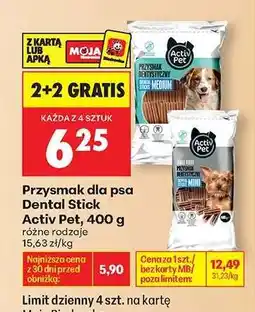 Biedronka Przysmak dla psa Dental Stick Activ Pet 400 g oferta