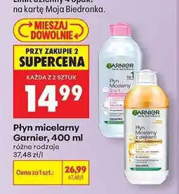 Biedronka Płyn micelarny Garnier 400 ml oferta