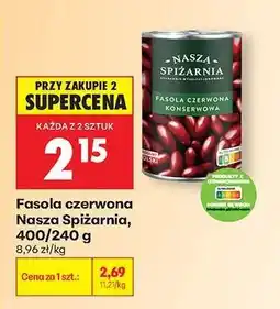 Biedronka Fasola czerwona Nasza Spiżarnia 400/240 g oferta