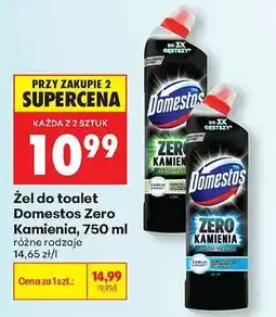 Biedronka Żel do toalet Domestos Zero Kamienia, 750 ml oferta