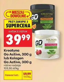 Biedronka Kreatyna Go Active, 300 g lub Kolagen Go Active, 300 g oferta