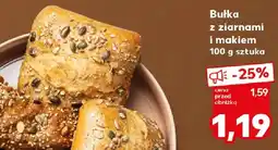 Kaufland Bułka z ziarnami i makiem oferta