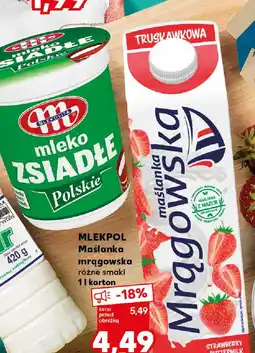 Kaufland Mlekpol Maślanka Mrągowska oferta