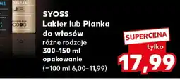 Kaufland Syoss Lakier lub Pianka do włosów oferta