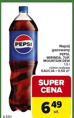 Carrefour Express Pepsi, Mirinda, 7UP, Mountain Dew Napój gazowany oferta