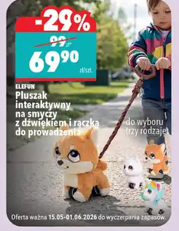Biedronka Elefun Pluszak interaktywny na smyczy oferta