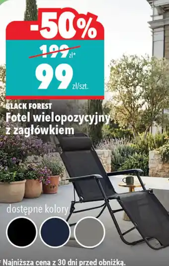 Black Forest Fotel wielopozycyjny z zagłówkiem