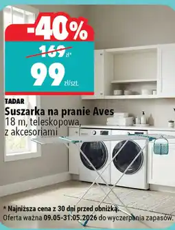 Biedronka Tadar Suszarka na pranie Aves oferta