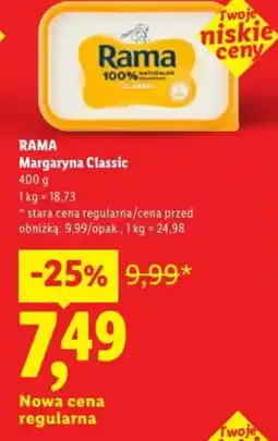 Lidl Rama Margaryna Classic oferta