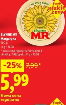 Lidl Słynne MR Margaryna oferta