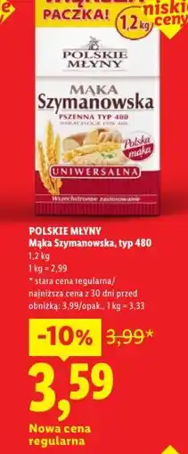 Lidl Polskie Młyny Mąka Szymanowska oferta