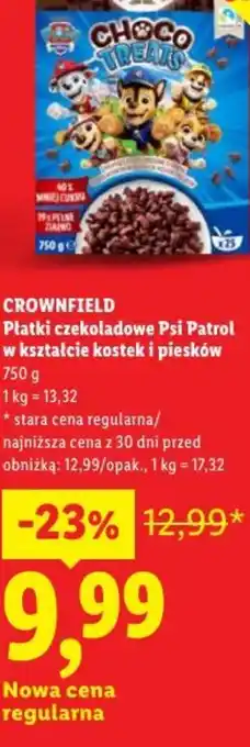 Lidl Crownfield Płatki czekoladowe Psi Patrol oferta