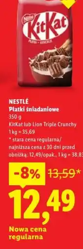 Lidl Nestlé Płatki śniadaniowe oferta