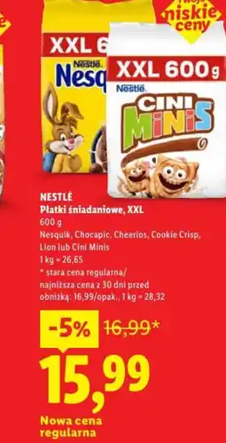 Lidl Nestlé Płatki śniadaniowe, XXL oferta