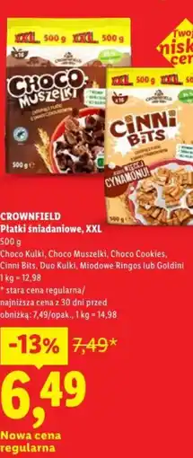 Lidl Crownfield Płatki śniadaniowe, XXL oferta
