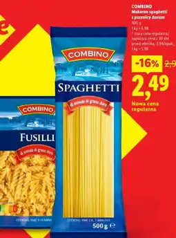 Lidl Combino Makaron spaghetti oferta