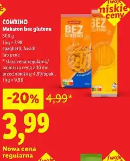 Lidl Combino Makaron bez glutenu oferta