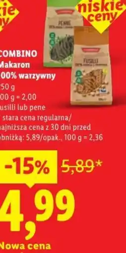 Lidl Combino Makaron 100% warzywny oferta