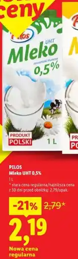 Lidl Pilos Mleko UHT oferta