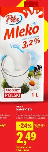 Lidl Pilos Mleko UHT oferta