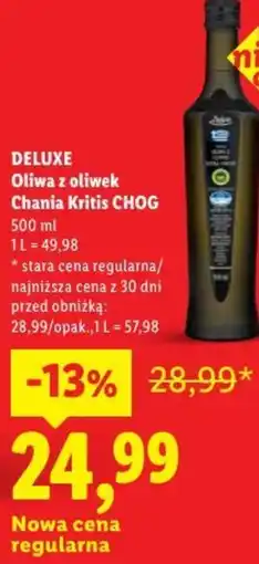Lidl Deluxe Oliwa z oliwek Chania Kritis chog oferta