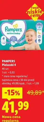 Lidl Pampers Pieluszki 4 oferta