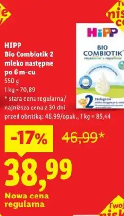 Lidl Hipp Bio Combiotik 2 mleko następne oferta