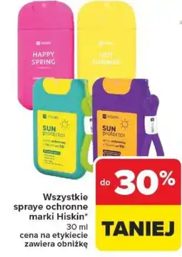 Carrefour Hiskin Wszystkie spraye ochronne oferta